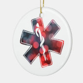 Stern von Leben bokeh Keramik Ornament (Links)