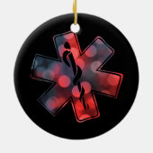 Stern von Leben bokeh Keramik Ornament (Hinten)