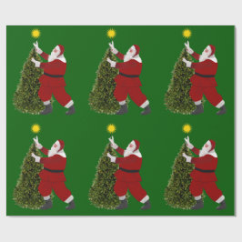 Stern von Santa - Der Baum Geschenkpapier
