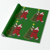 Stern von Santa - Der Baum Geschenkpapier (Ungerollt)