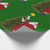 Stern von Santa - Der Baum Geschenkpapier (Ecke)