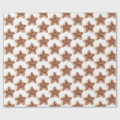 Stern-Weihnachtsgebäck Geschenkpapier (Flach)