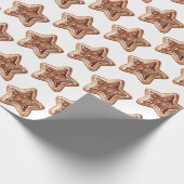 Stern-Weihnachtsgebäck Geschenkpapier (Ecke)