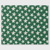 Stern-Weihnachtsmuster aus Lebkuchen Geschenkpapier (Flach)
