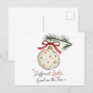 Stern-Weihnachtsschmuck Wasserfarbe Postkarte