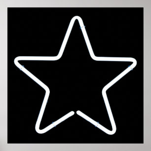 Stern-Weiß, spielt helles die Hauptrolle Poster