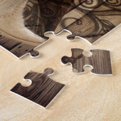 Stern-Western-Landcowgirl Scheunen-hölzernes Texas Puzzle (Seite)