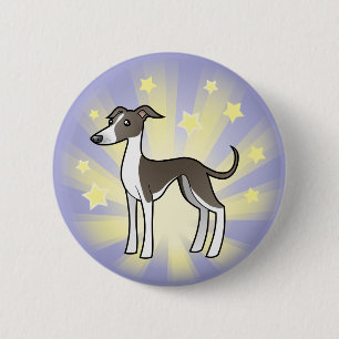 Stern-Windhund/Whippet/italienischer Windhund Button