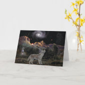 Stern-Wolf Karte (Gelbe Blume)