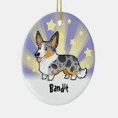 Stern-Wolljacken-WaliserCorgi (addieren Sie Keramik Ornament (Rechts)