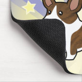 Stern-Wolljacken-WaliserCorgi Mousepad (Ecke)