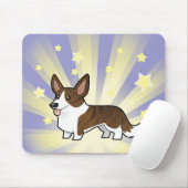 Stern-Wolljacken-WaliserCorgi Mousepad (Mit Mouse)