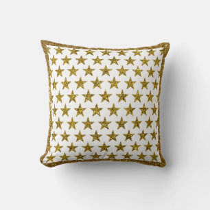 Stern-Wurfkissen mit goldenem Glitter Kissen