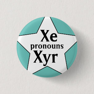 Stern Xe Xyr Pronomen Button