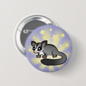 Stern-Zuckersegelflugzeug Button (Vorne & Hinten)