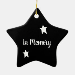 Stern zum Gedenken an Verzierung Keramikornament