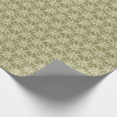 Sternanis-Blüten-Sagegrünes Geschenkpapier (Ecke)