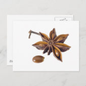 Sternanise Postkarte (Vorne/Hinten)