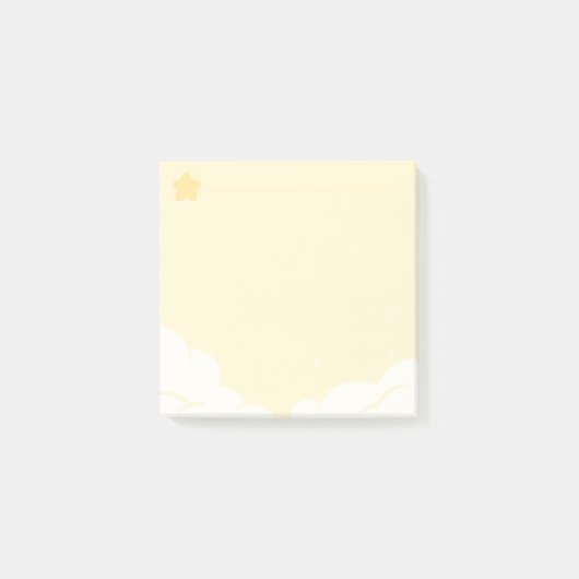 Sternanmerkung Auflage-Gelb Post-it Klebezettel (Vorderseite)