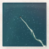 Sternanstreben Glasuntersetzer (Vorderseite)