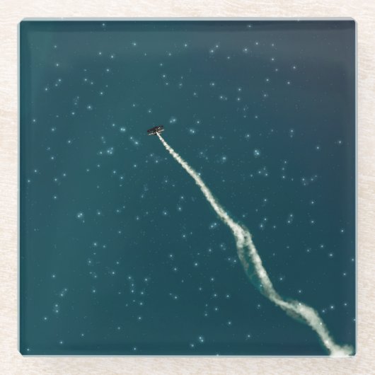 Sternanstreben Glasuntersetzer (Vorderseite)