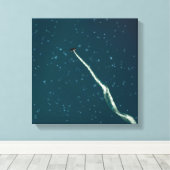 Sternanstreben Leinwanddruck (Insitu (Holzboden))