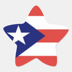 Sternaufkleber der Flagge Puerto Rico Stern-Aufkleber