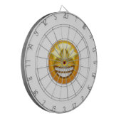 Sternaugen Emoji Dartscheibe (Vorderseite Links)