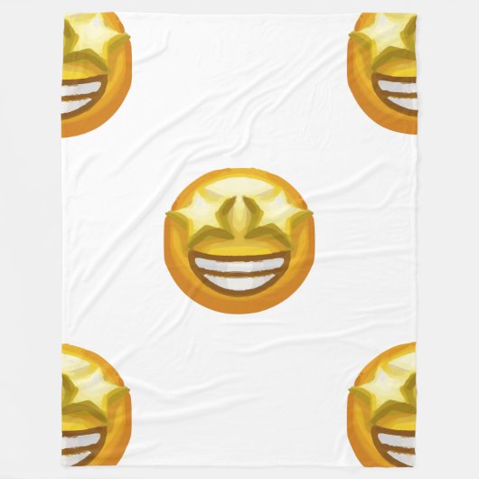 Sternaugen Emoji Decke (Vorderseite)