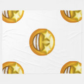 Sternaugen Emoji Decke (Vorderseite (Horizontal))