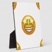 Sternaugen Emoji Fotoplatte (Seite)