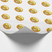 Sternaugen Emoji Geschenkpapier (Ecke)