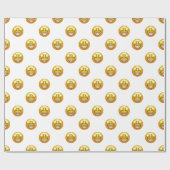 Sternaugen Emoji Geschenkpapier (Flach)