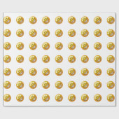Sternaugen Emoji Geschenkpapier (Flach)