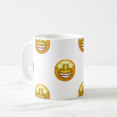 Sternaugen Emoji Kaffeetasse (Vorderseite Links)