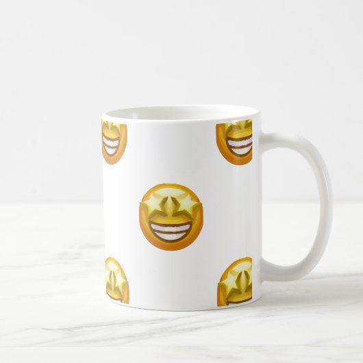 Sternaugen Emoji Kaffeetasse (Rechts)