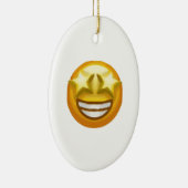 Sternaugen Emoji Keramikornament (Rechts)