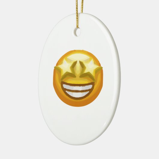 Sternaugen Emoji Keramikornament (Links)