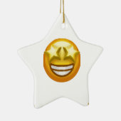 Sternaugen Emoji Keramikornament (Rechts)
