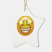 Sternaugen Emoji Keramikornament (Links)