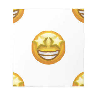 Sternaugen Emoji Notizblock