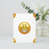 Sternaugen Emoji Postkarte (Stehend Vorderseite)