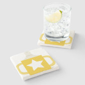 Sternbecher Steinuntersetzer (Seitenansicht)