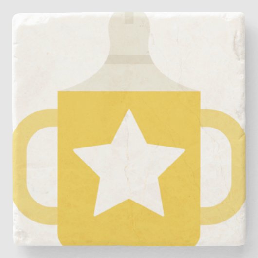 Sternbecher Steinuntersetzer (Vorderseite)