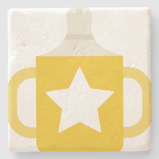 Sternbecher Steinuntersetzer (Vorderseite)