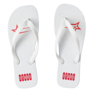 Sternbedruckte Textil-Sandalen für Männer und Frau Badesandalen