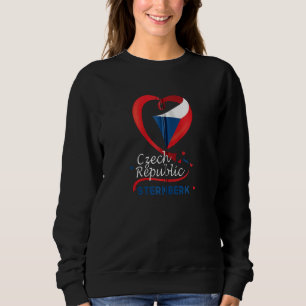 Sternberk Czech Republic Heart Flag Lion Coat Of A Sweatshirt