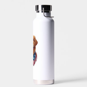 Sternbesäter Golden Retriever Vintage T-Shirt 4 Trinkflasche