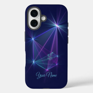 Sternbild, abstrakte Fantasy-Fraktalkunst Name iPhone 16 Hülle