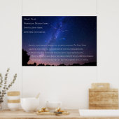 Sternbild Ajijaak und Midewigaan Ojibwe Poster (Küche)